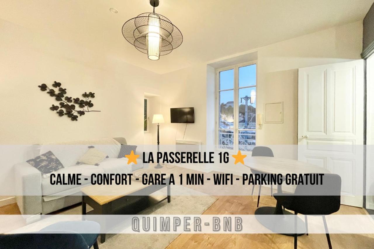 Le Passerelle 1G - Confort - Wifi - Centre Ville A Pied Κεμπέρ Εξωτερικό φωτογραφία